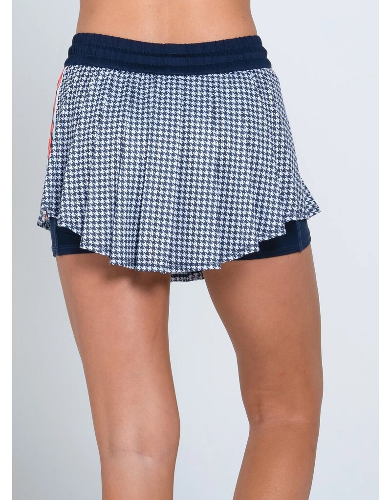 Lucky In Love Lucky in Love High Waist Skort Houndstooth Midnight