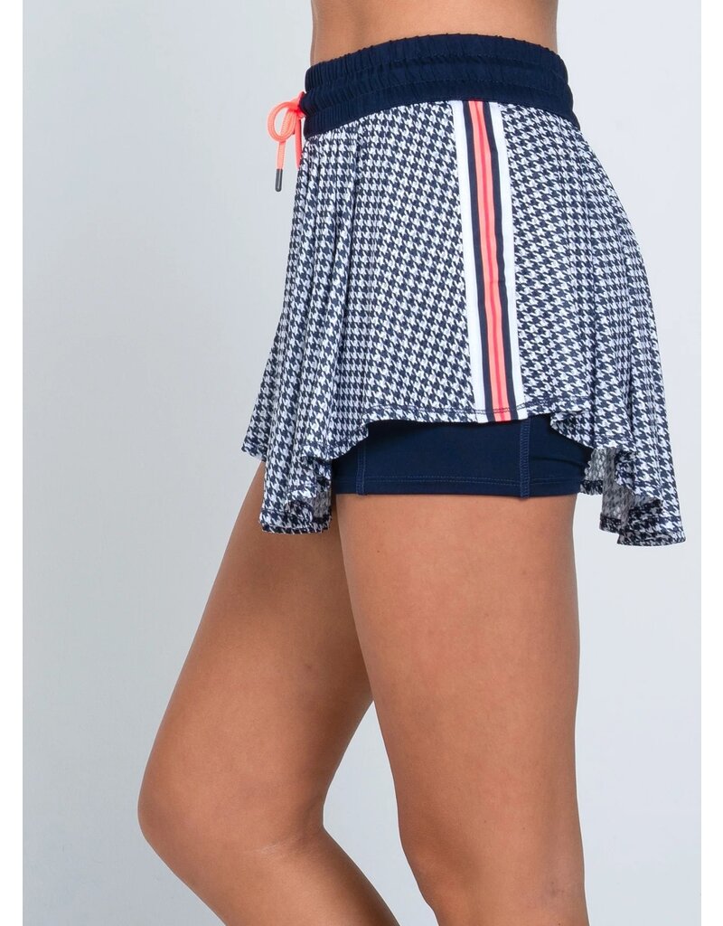 Lucky In Love Lucky in Love High Waist Skort Houndstooth Midnight