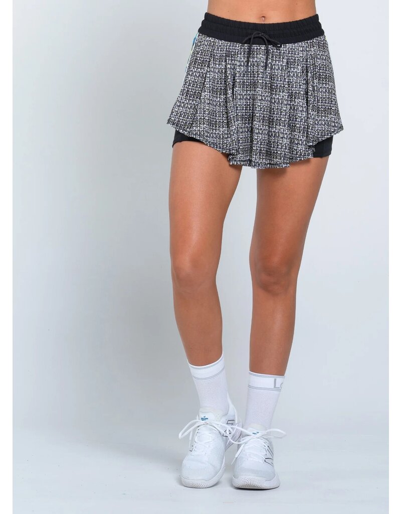 Lucky In Love Lucky In Love High Waist Skort Boucle Black