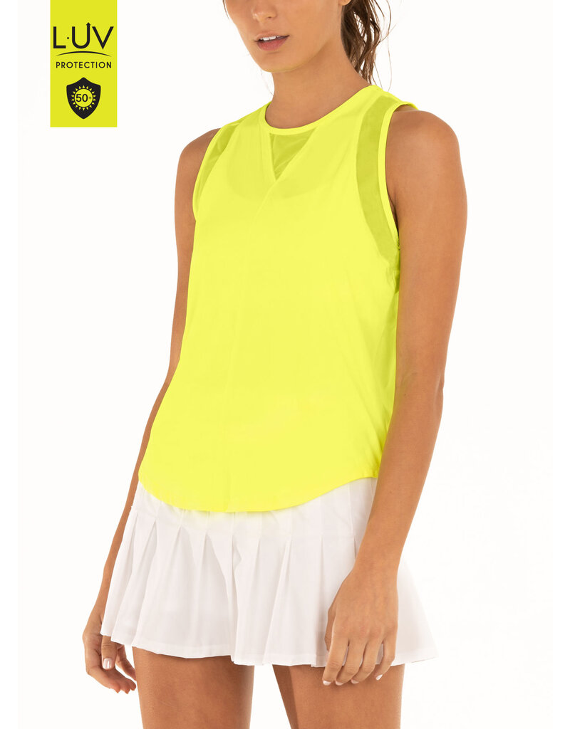 Lucky In Love Lucky In Love Chill Out Tank Neon Yellow