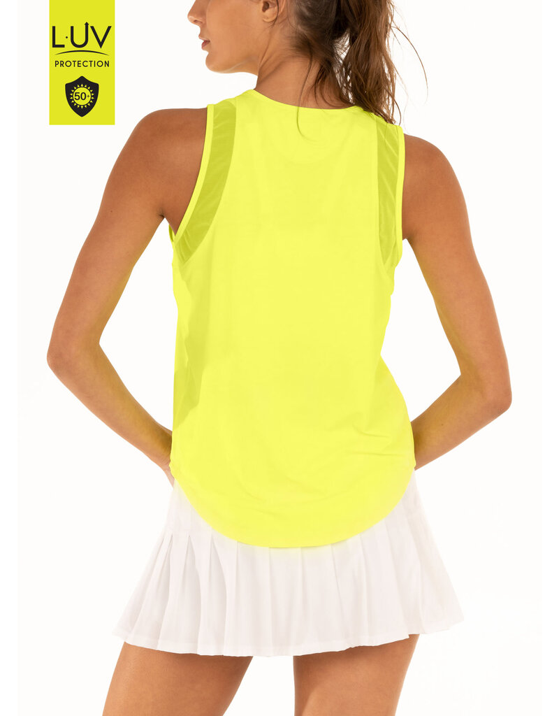 Lucky In Love Lucky In Love Chill Out Tank Neon Yellow