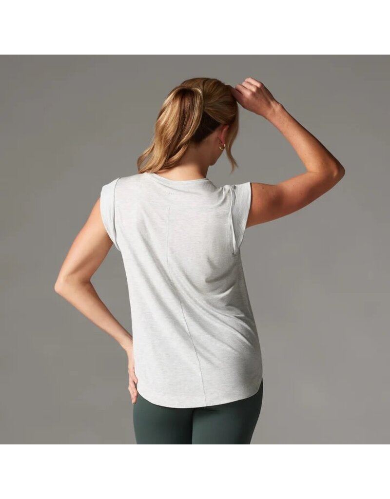 Thirty Three Threads Tavi Cap Sleeve Muscle Tee Ash