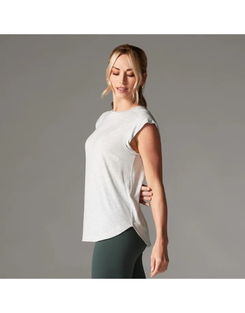 Thirty Three Threads Tavi Cap Sleeve Muscle Tee Ash