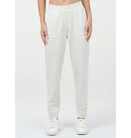 Thrive Societe Thrive Societe Brushed Luxe Snap Jogger Heather White