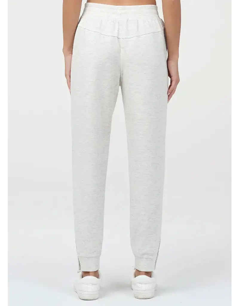 Thrive Societe Thrive Societe Brushed Luxe Snap Jogger Heather White