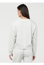 Thrive Societe Thrive Societe Brushed Luxe Sweatshirt Heather White