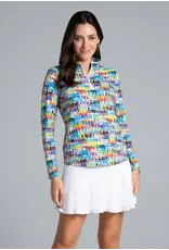 IBKul IBKul Live Love Laugh Long Sleeve Mock Multi