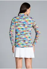 IBKul IBKul Live Love Laugh Long Sleeve Mock Multi