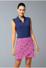 IBKul IBKul Diana 17.5" Layered Skort Hot Pink/Navy