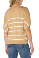 Liverpool Los Angeles Liverpool Short Sleeve Dolman V Neck Sweater