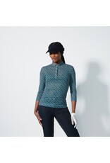 Daily Sports Daily Sports Valente Mesh 3/4 Sleeve Polo Geo Tribe