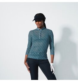 Daily Sports Daily Sports Valente Mesh 3/4 Sleeve Polo Geo Tribe