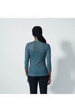 Daily Sports Daily Sports Valente Mesh 3/4 Sleeve Polo Geo Tribe