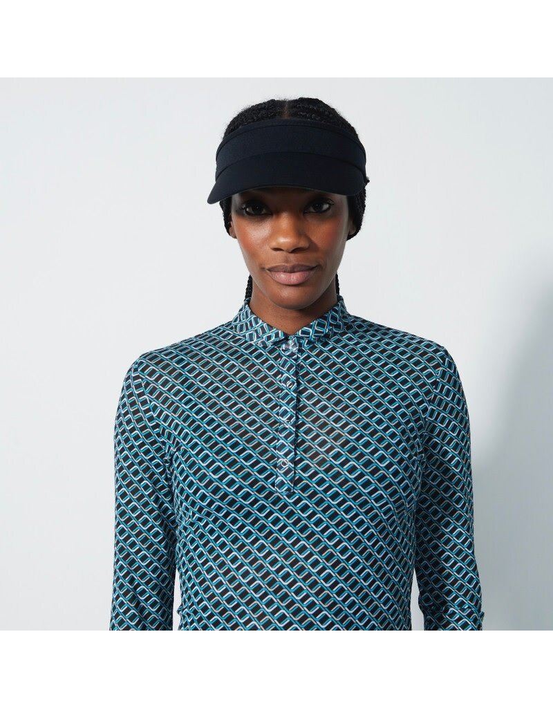 Daily Sports Daily Sports Valente Mesh 3/4 Sleeve Polo Geo Tribe