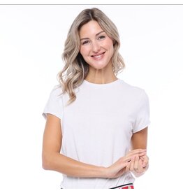 Belyn Key Belyn Key Dream Knit Tee Heathered Chalk