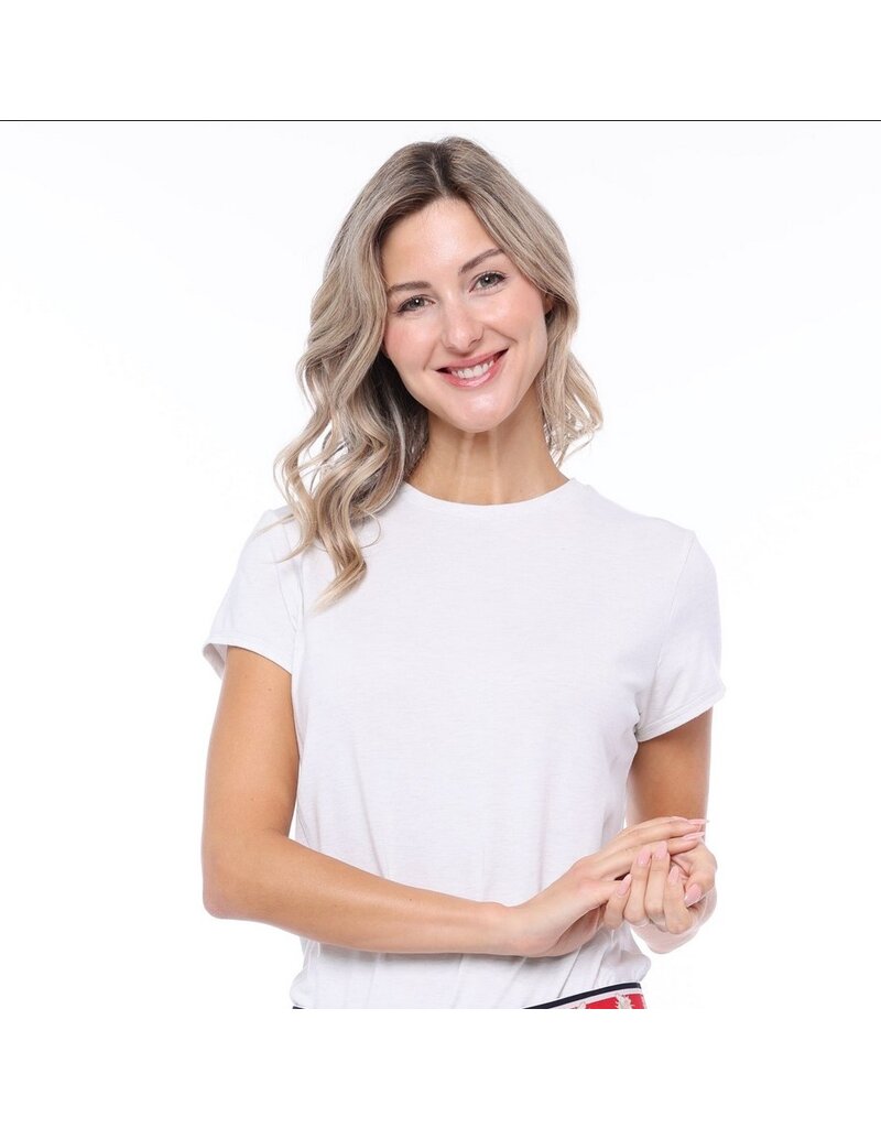 Belyn Key Belyn Key Dream Knit Tee Heathered Chalk