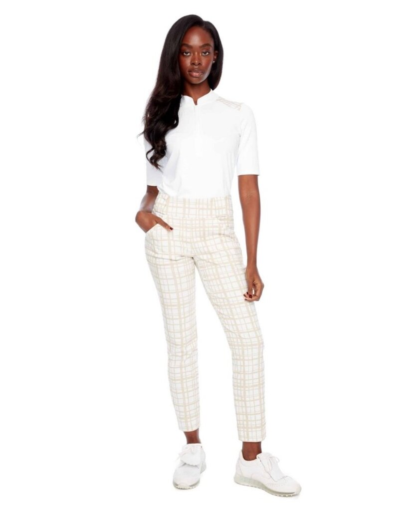Swing Control Swing Control Desert Plaid Vented Button Tab Techno 28" Pant