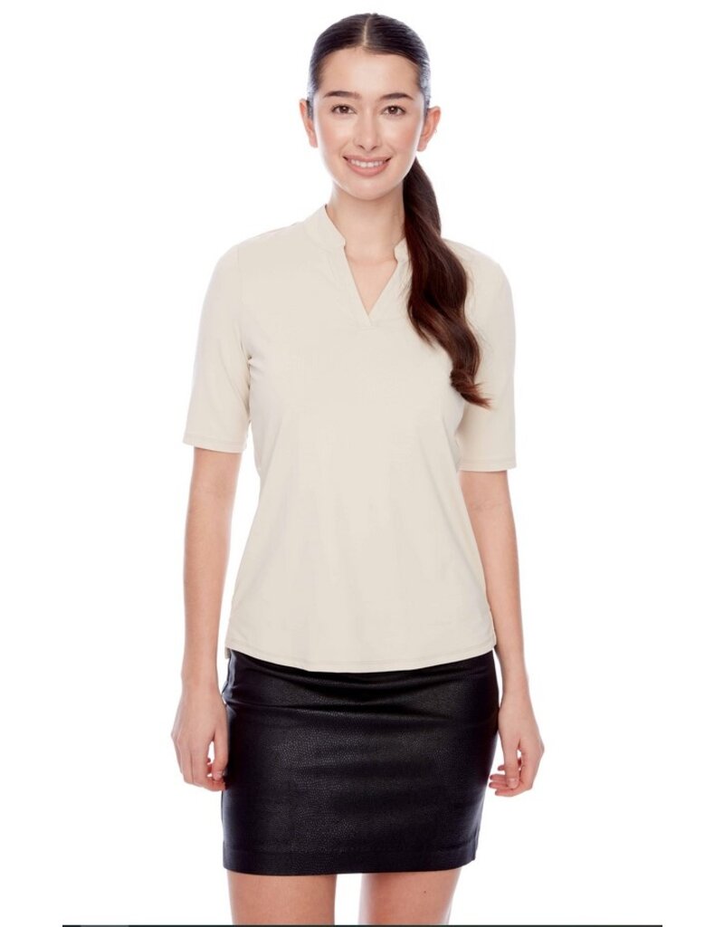 Swing Control Swing Control Short Sleeve V-Neck Velocity Polo Desert