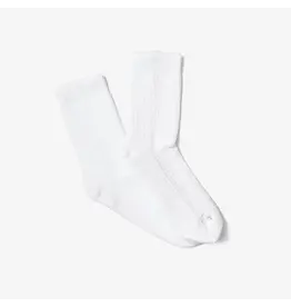 Lusso Cloud Lusso Waffle Cloud Crew Sock 3 Pack White