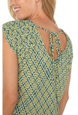 Liverpool Los Angeles Liverpool Short Sleeve Dolman Tie Back Knit Top