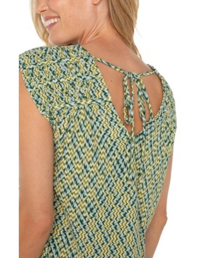 Liverpool Los Angeles Liverpool Short Sleeve Dolman Tie Back Knit Top