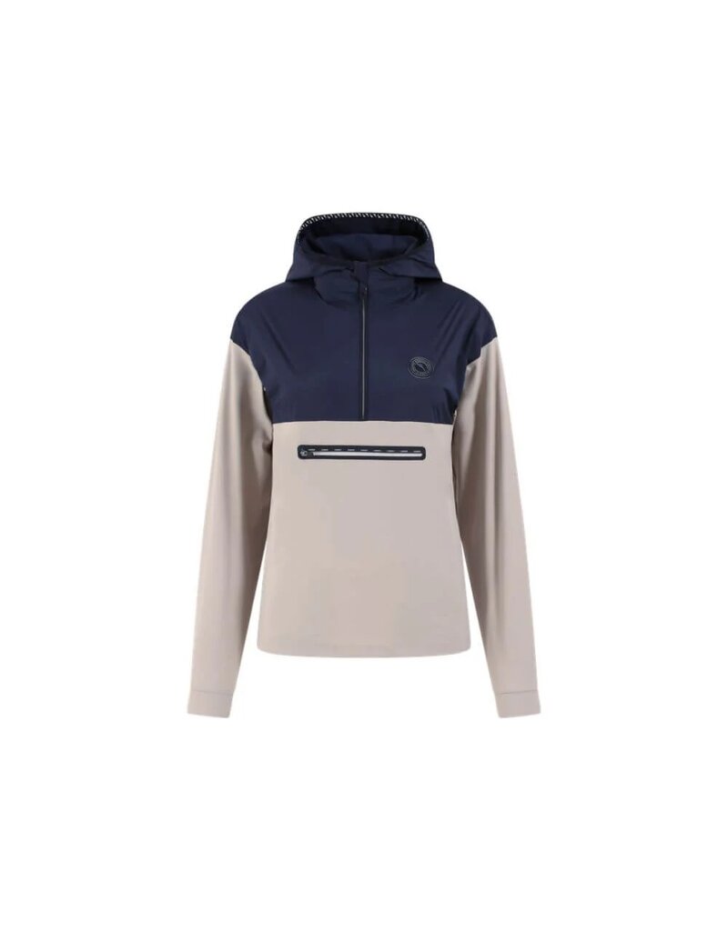 Chervo Renata 1/2 Zip Windbreaker with Hood Timeless Navy
