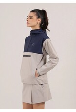 Chervo Renata 1/2 Zip Windbreaker with Hood Timeless Navy