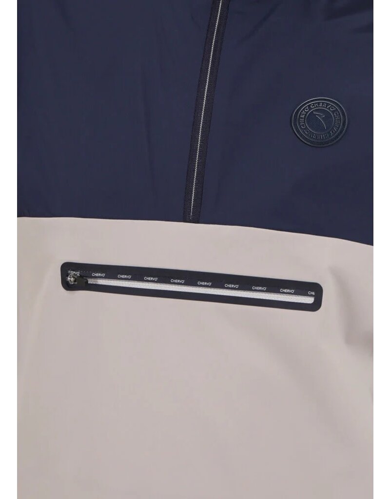 Chervo Renata 1/2 Zip Windbreaker with Hood Timeless Navy
