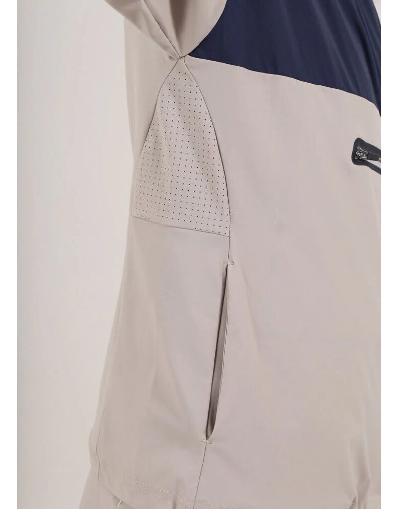 Chervo Renata 1/2 Zip Windbreaker with Hood Timeless Navy