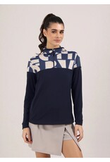 Chervo Polvere Long Sleeve 1/4 Zip with Hood Timeless Navy