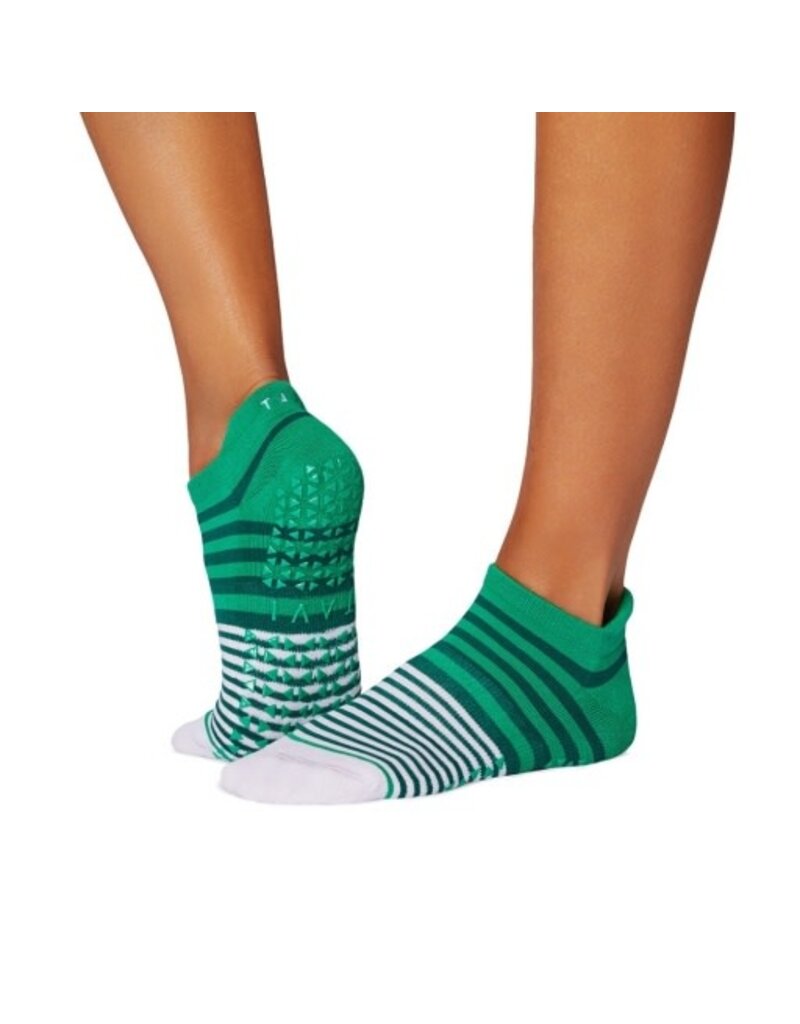 Thirty Three Threads Tavi Grip Savvy Spring Green Stripe Small