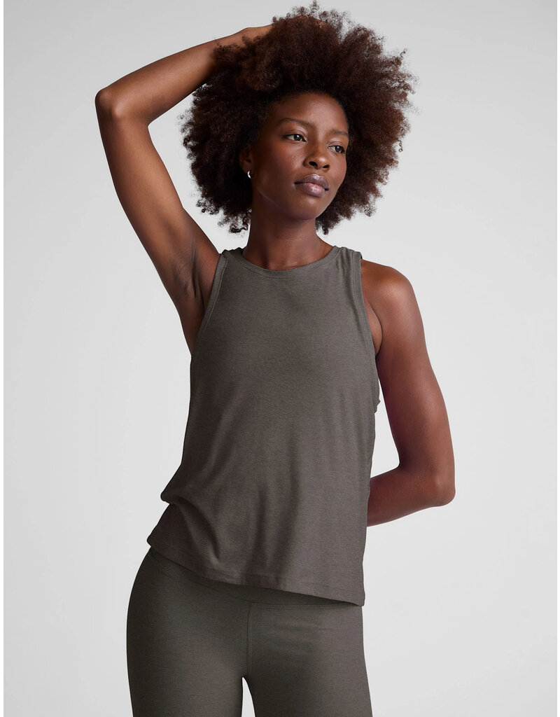 Beyond Yoga Beyond Yoga Featherweight Rebalance Tank True Gray Heather