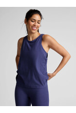 Beyond Yoga Beyond Yoga Featherweight Rebalance Tank Eternal Blue Heatherer