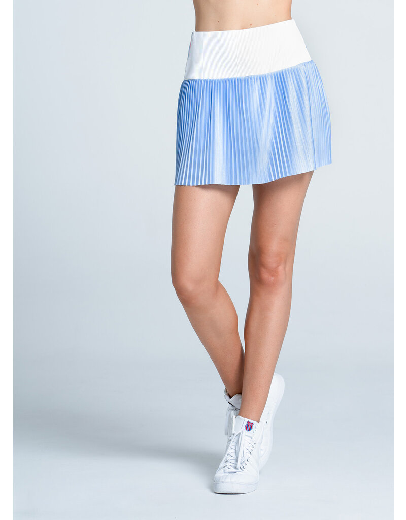 Lucky In Love Lucky In Love Got Blues Pleated Skort 14" Powder
