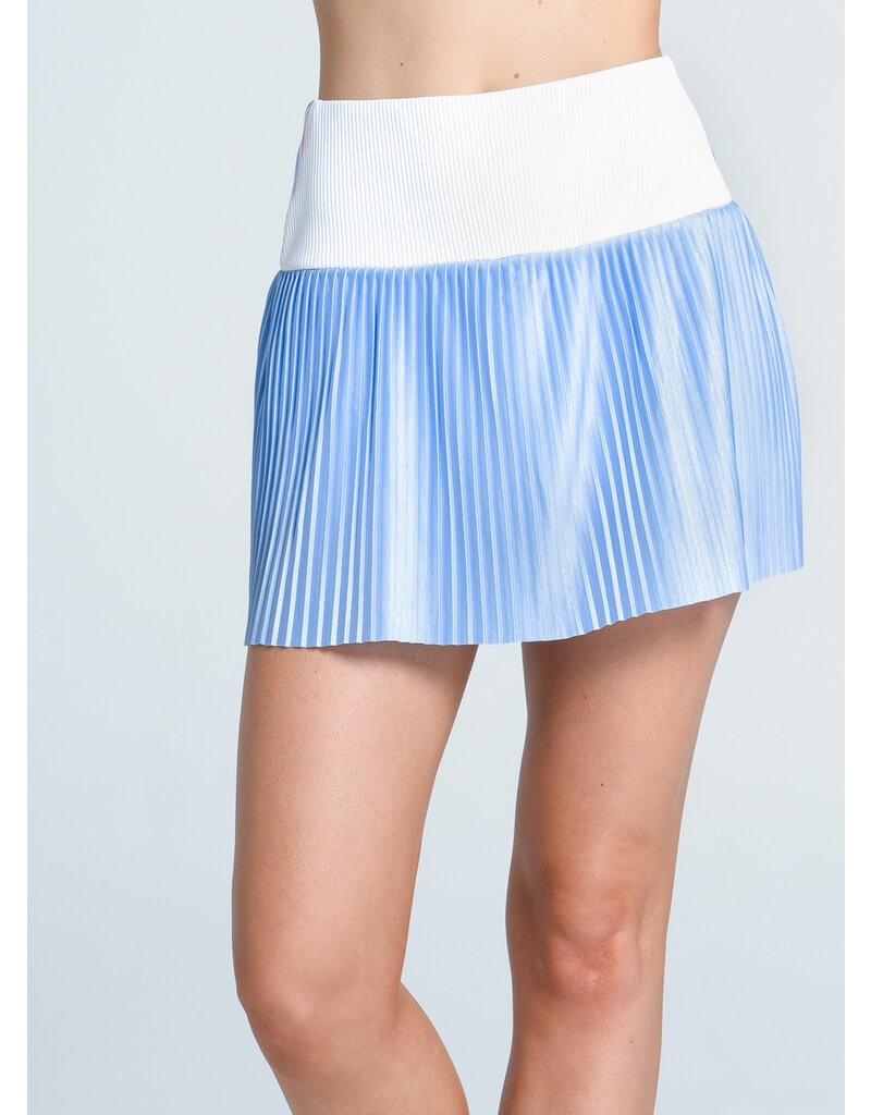 Lucky In Love Lucky In Love Got Blues Pleated Skort 14" Powder