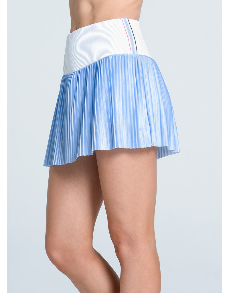 Lucky In Love Lucky In Love Got Blues Pleated Skort 14" Powder