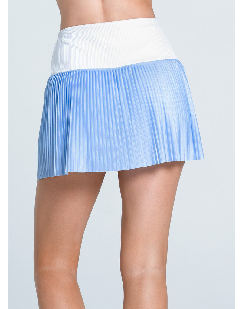 Lucky In Love Lucky In Love Got Blues Pleated Skort 14" Powder