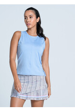 Lucky In Love Lucky In Love Peek A Blue Pleated Skort 14" White