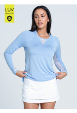 Lucky In Love Lucky In Love High Low Breezy Long Sleeve Top Powder