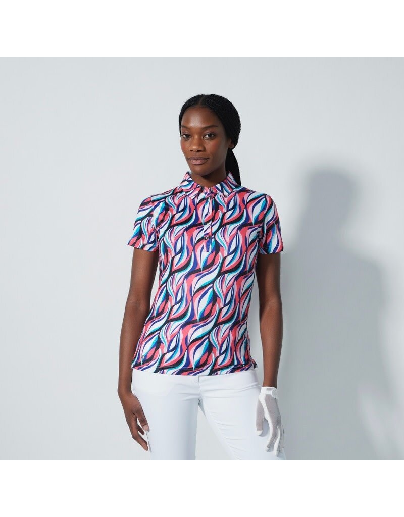 Daily Sports Daily Sports Carira Short Sleeve Polo Illusion Wave