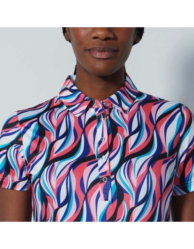 Daily Sports Daily Sports Carira Short Sleeve Polo Illusion Wave