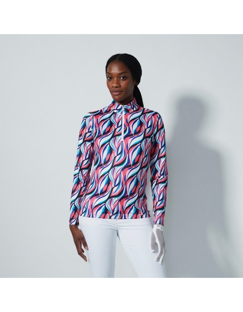 Daily Sports Daily Sports Carira Long Sleeve Half Neck Illusion Wave