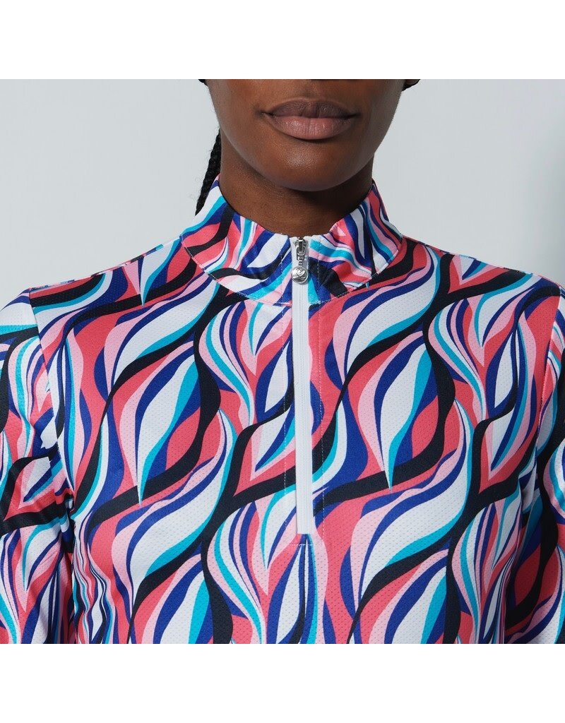 Daily Sports Daily Sports Carira Long Sleeve Half Neck Illusion Wave