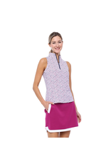 Belyn Key Belyn Key Mock Cutaway Sleeveless Confetti Dot
