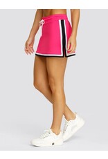 Spin It Spin It Noela A Line Skort with piping Vivid Pink