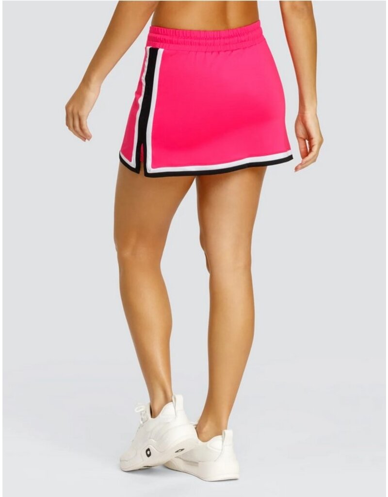 Spin It Spin It Noela A Line Skort with piping Vivid Pink