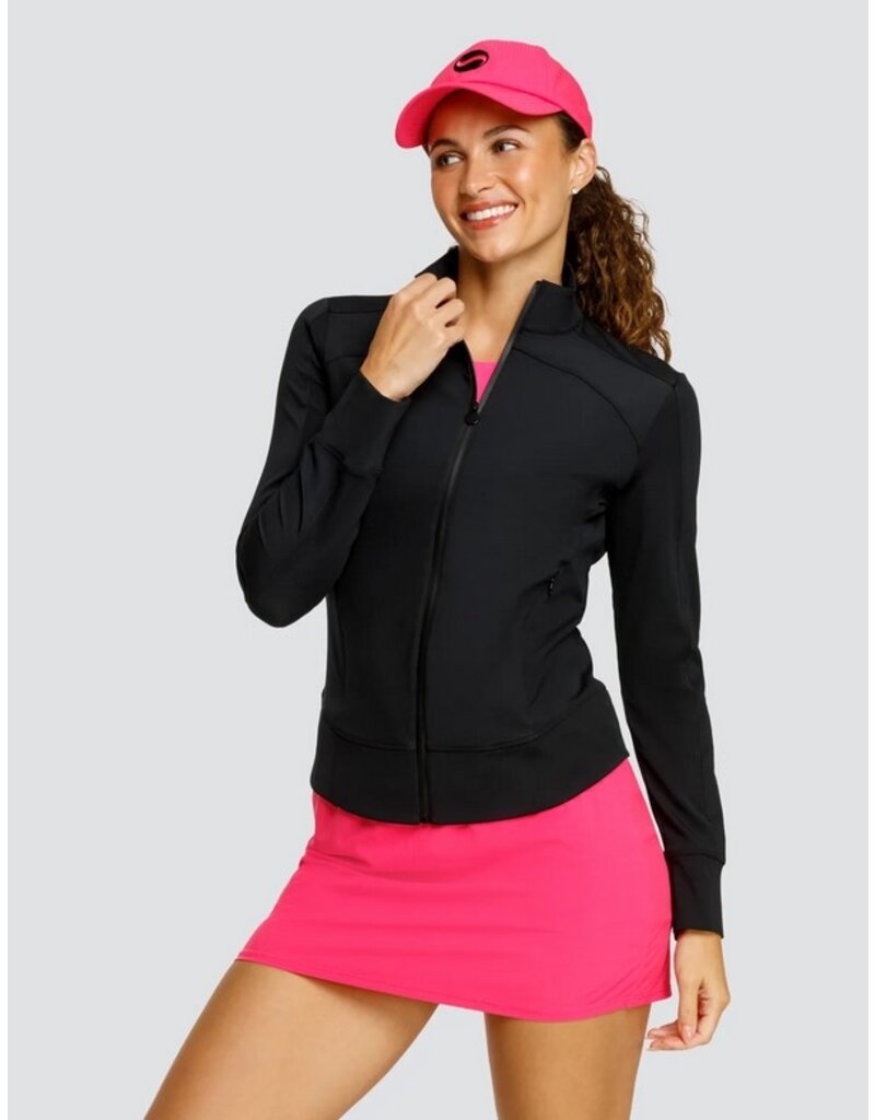 Spin It Spin It Clyde Mock Neck Jacket Onyx