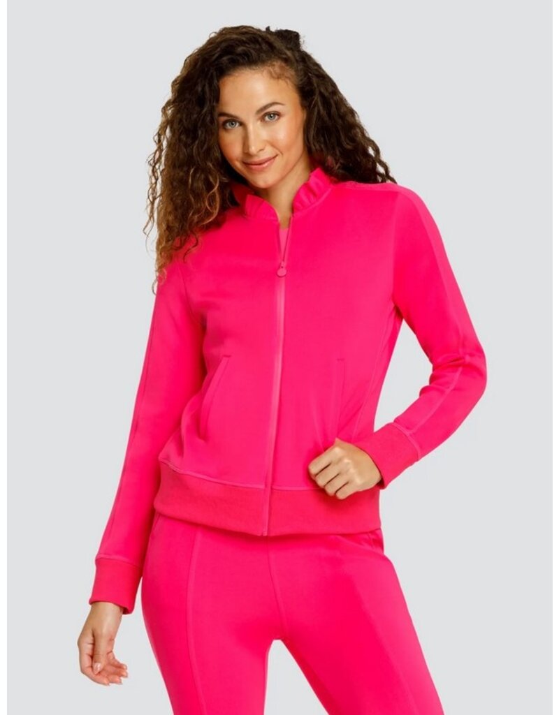 Spin It Spin It Poppi Zip Front Jacket Vivid Pink