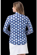 San Soleil San Soleil Solcool Print Mock Long Sleeve Paddywack