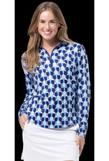 San Soleil San Soleil Solcool Print Mock Long Sleeve Paddywack